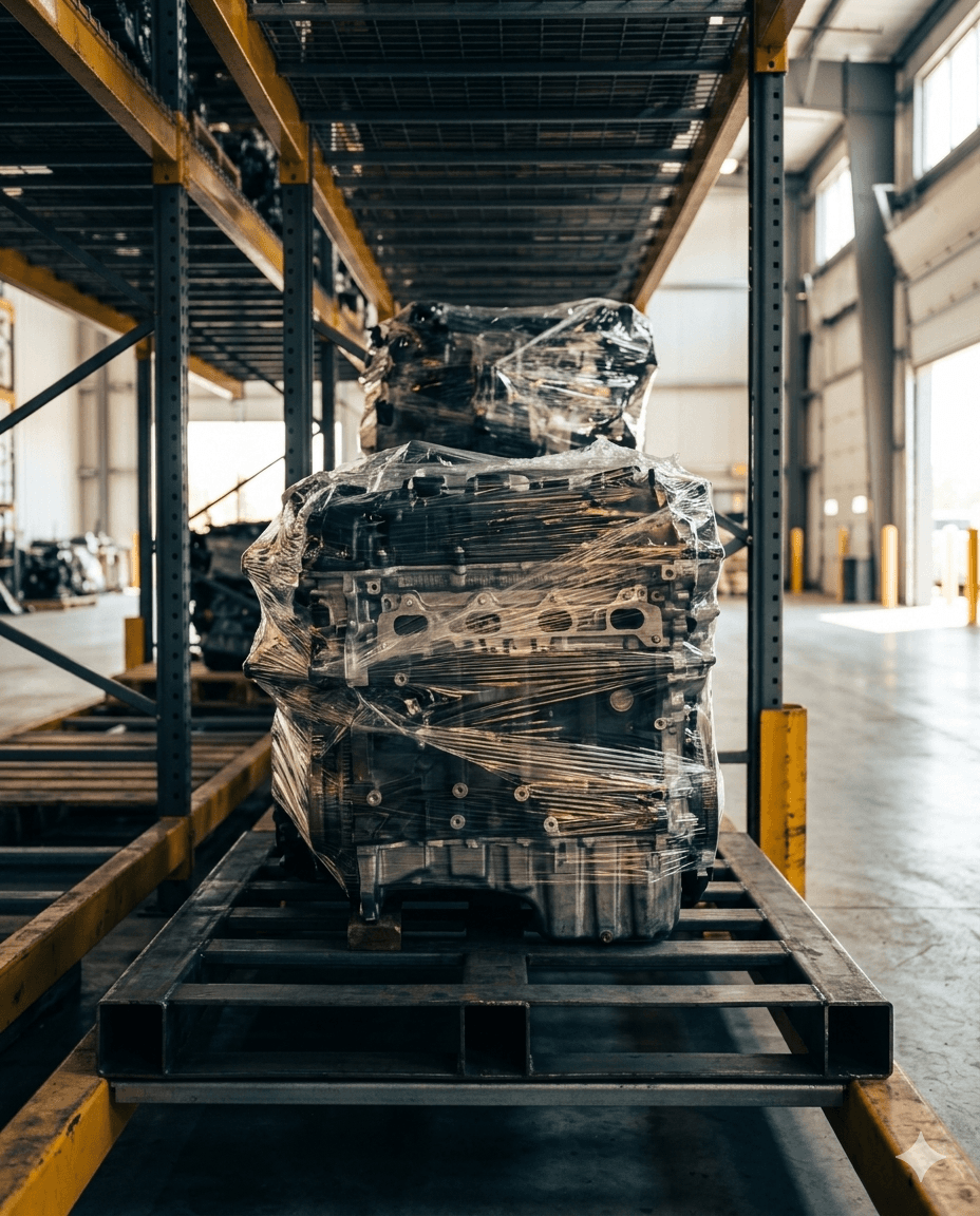 Greatlance warehouse: graded auto parts ready for export